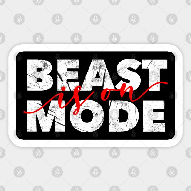 Beast mode Sticker by SAN ART STUDIO 